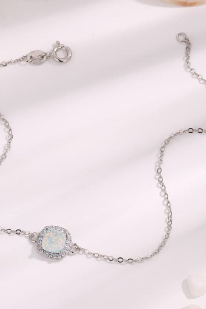 Opal Bracelet - Platinum Plated Jewelry - Samuels Jewelers