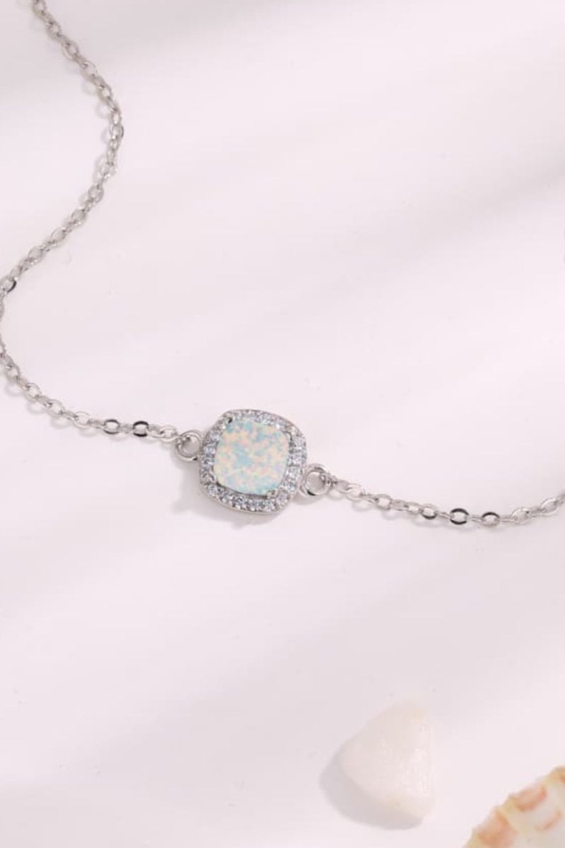 Opal Bracelet - Platinum Plated Jewelry - Samuels Jewelers