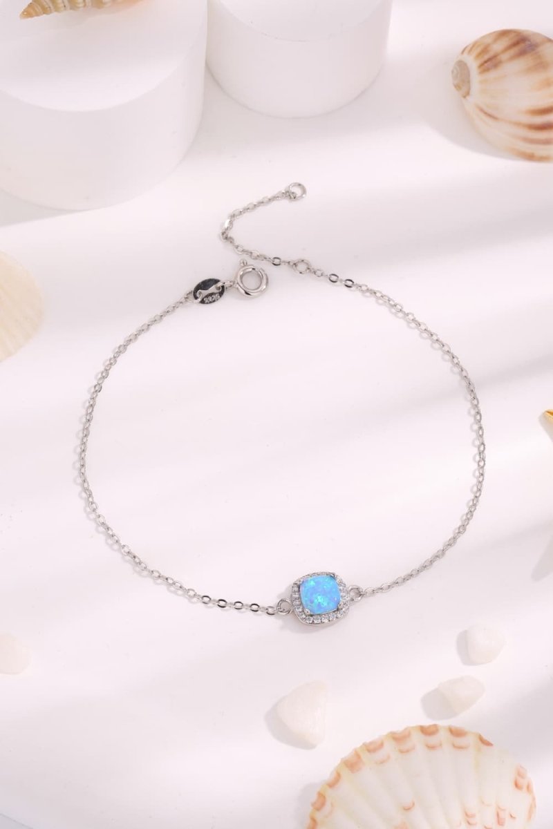 Opal Bracelet - Platinum Plated Jewelry - Samuels Jewelers