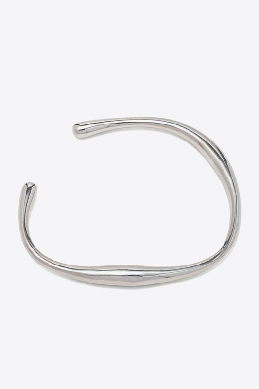 Modern 18K Gold-Plated Open Bracelet - Samuels Jewelers