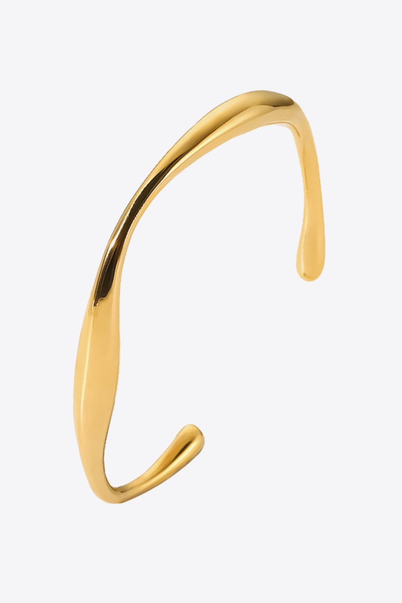 Modern 18K Gold-Plated Open Bracelet - Samuels Jewelers