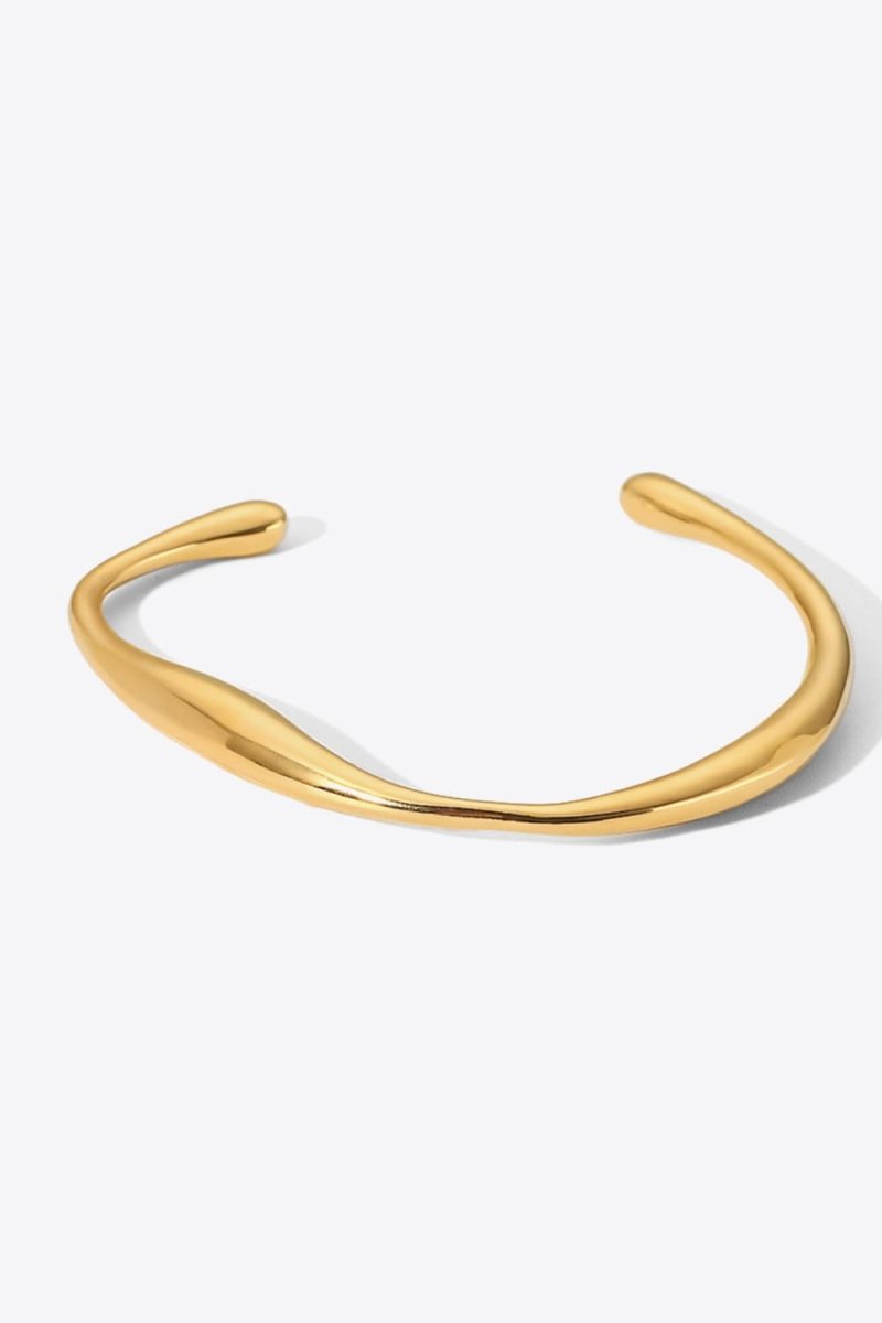 Modern 18K Gold-Plated Open Bracelet - Samuels Jewelers