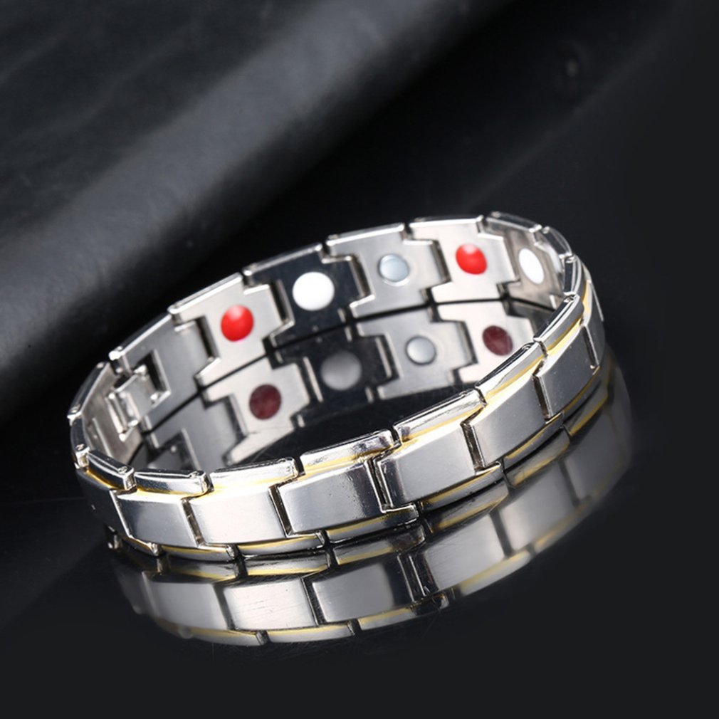 Magnetic Bracelet Hematite Titanium Steel Detachable - Samuels Jewelers