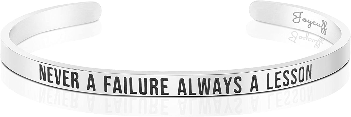 Personalized Engraved Mantra Cuff Bangle Crown Bracelet - Samuels Jewelers