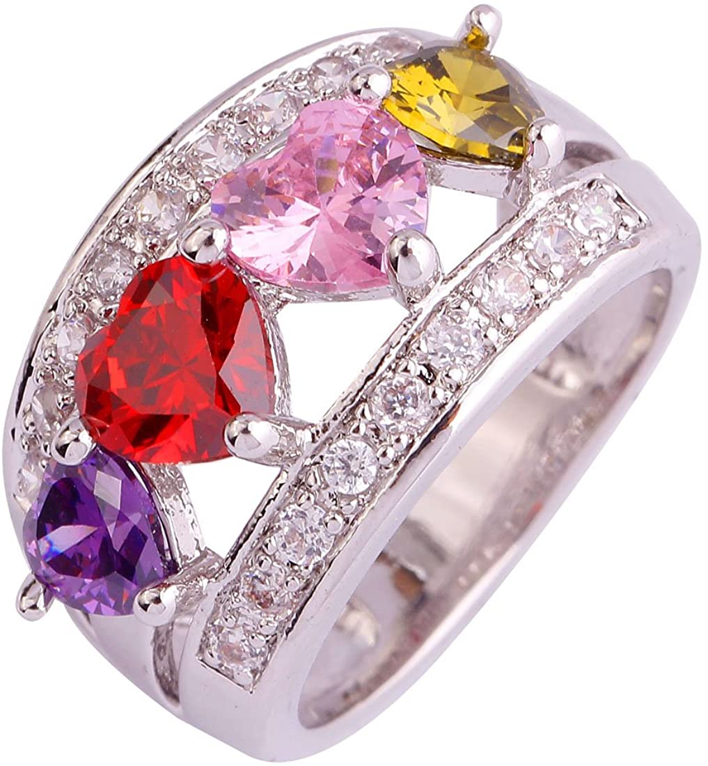 925 Sterling Silver 4 CTTW Topaz Engagement Filled Ring - Samuels Jewelers
