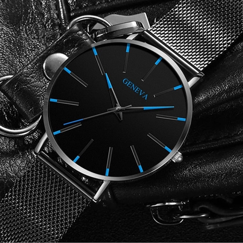 Ultra Thin Men Watches Mesh Belt Quartz Watch - Samuels Jewelers