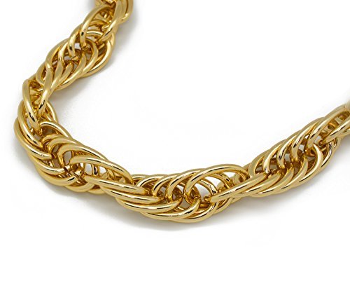 40" Heavy Rope Gold Pimp Chain Old School Rapper Costume - Samuels Jewelers
