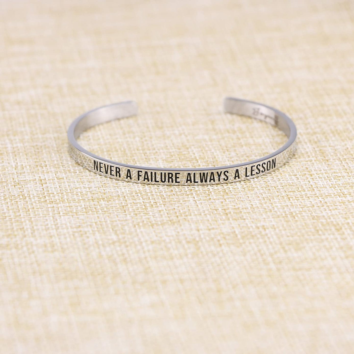 Personalized Engraved Mantra Cuff Bangle Crown Bracelet - Samuels Jewelers