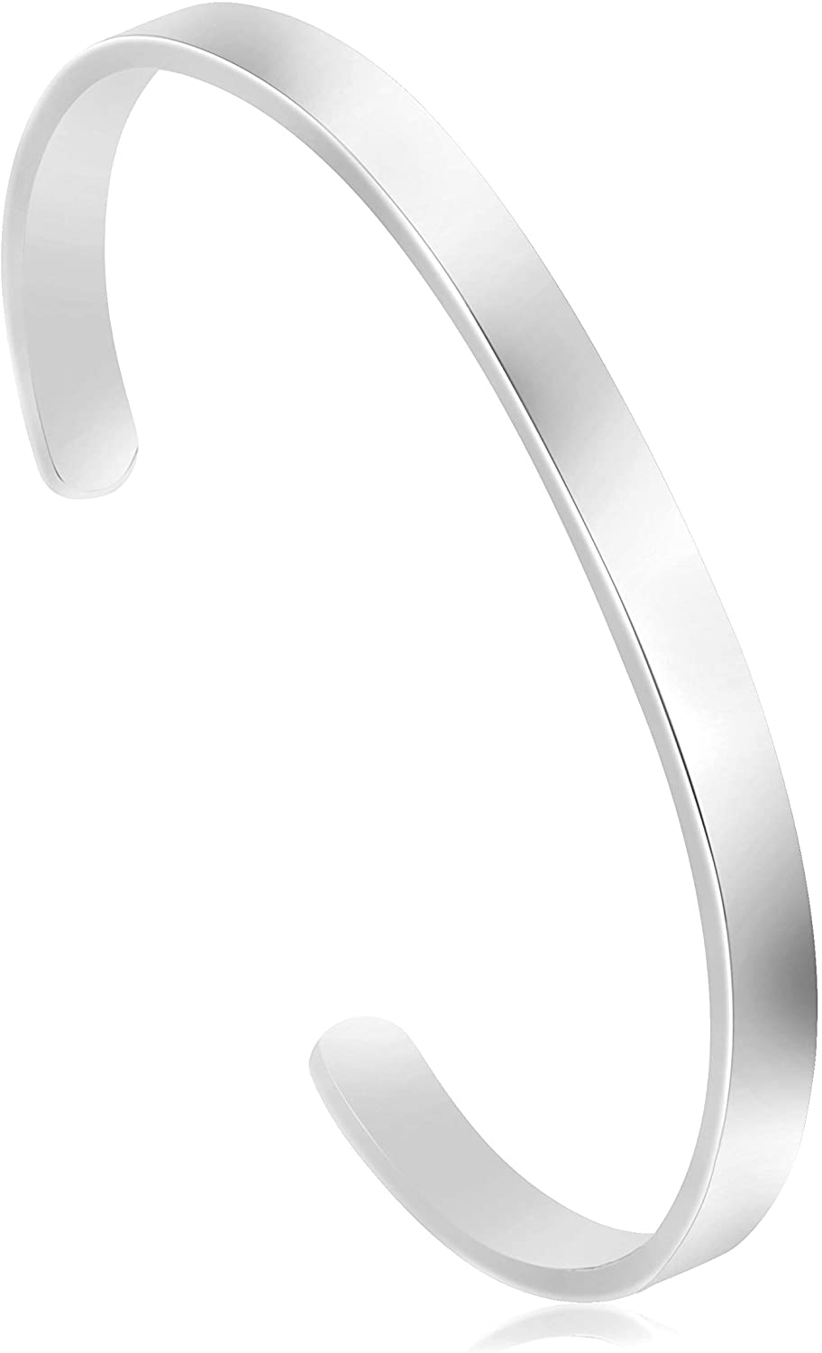 Personalized Engraved Mantra Cuff Bangle Crown Bracelet - Samuels Jewelers