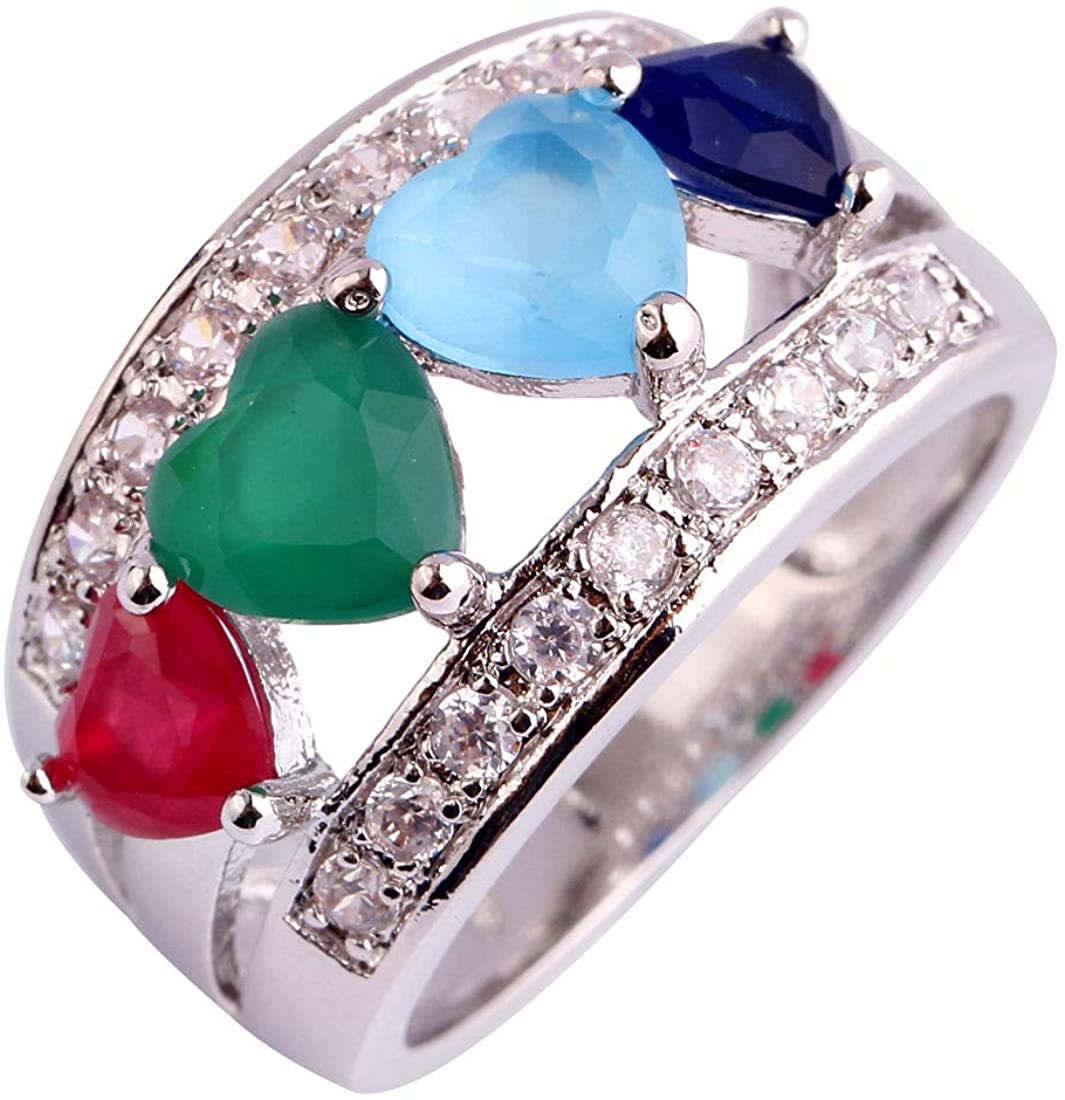 925 Sterling Silver 4 CTTW Topaz Engagement Filled Ring - Samuels Jewelers
