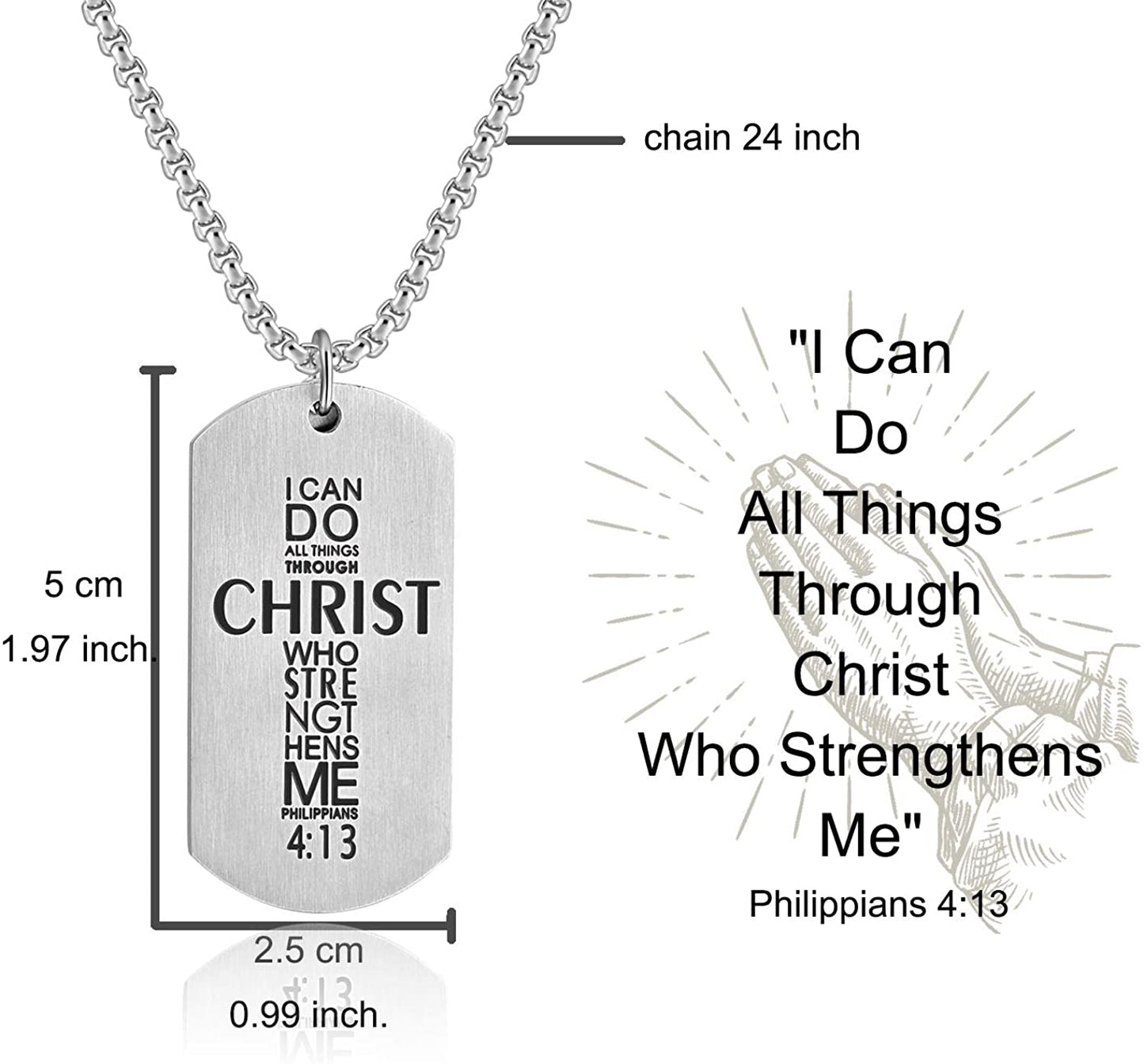 Basketball Player 23 Cross Pendant I Can Do All Things Bible Verse Necklace - Samuels Jewelers
