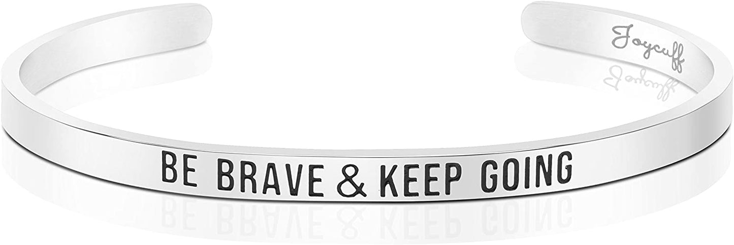 Personalized Engraved Mantra Cuff Bangle Crown Bracelet - Samuels Jewelers