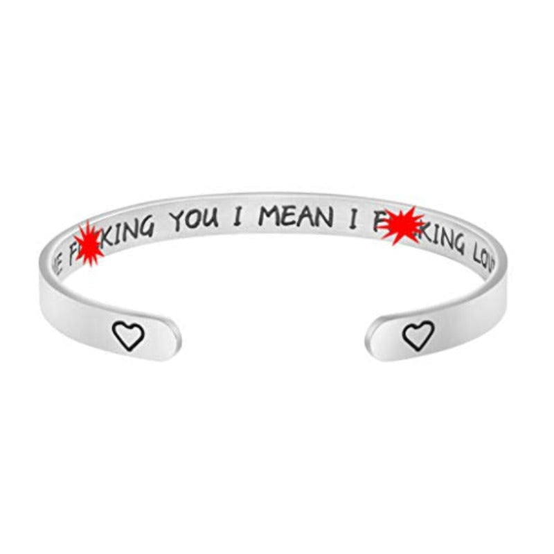 Personalized Engraved Mantra Cuff Bangle Crown Bracelet - Samuels Jewelers