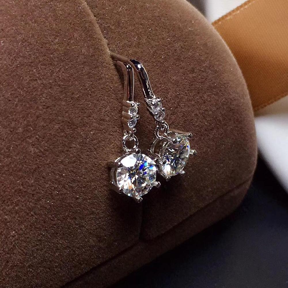 1 CT Grade D VVS1 Lady Stud Earrings, Authentic 925 Sterling Silver Diamond Jewelry - Samuels Jewelers