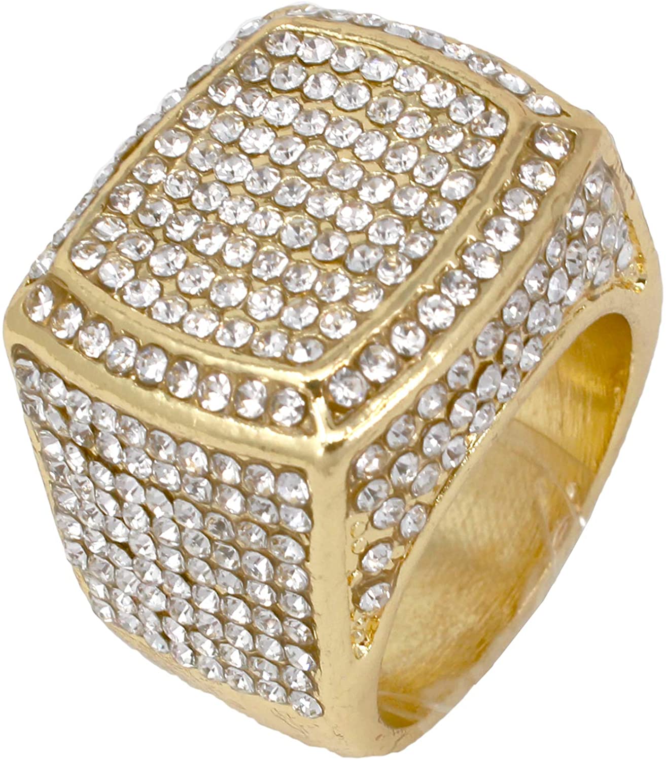 Fully Iced Hip Hop Big Rocks Bezel Color Dial Cuban Chain Bracelet, Cuban Necklace, Tennis Chain & Ring - Samuels Jewelers