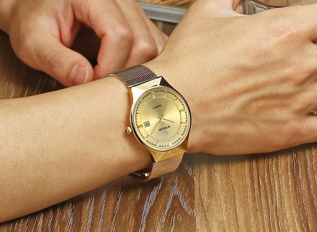 Ultra Thin Men Wristwatch Top Brand Luxury Waterproof Scratch Resistant - Samuels Jewelers