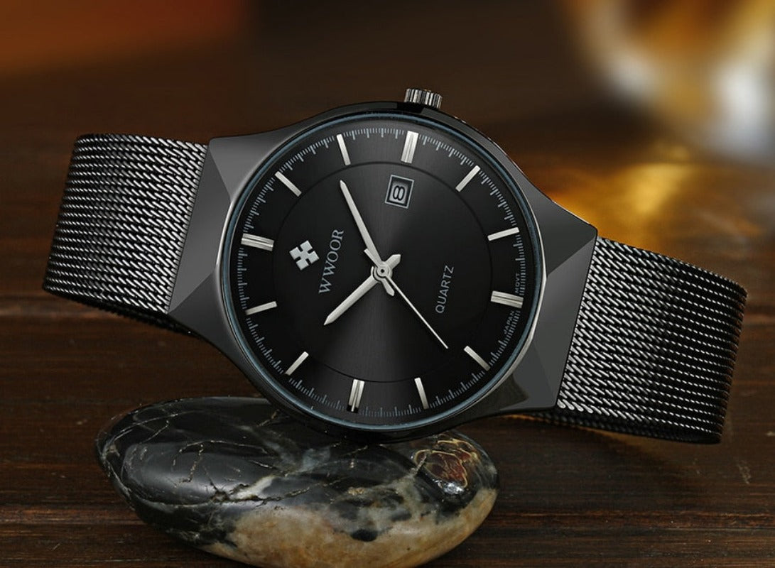 Ultra Thin Men Wristwatch Top Brand Luxury Waterproof Scratch Resistant - Samuels Jewelers