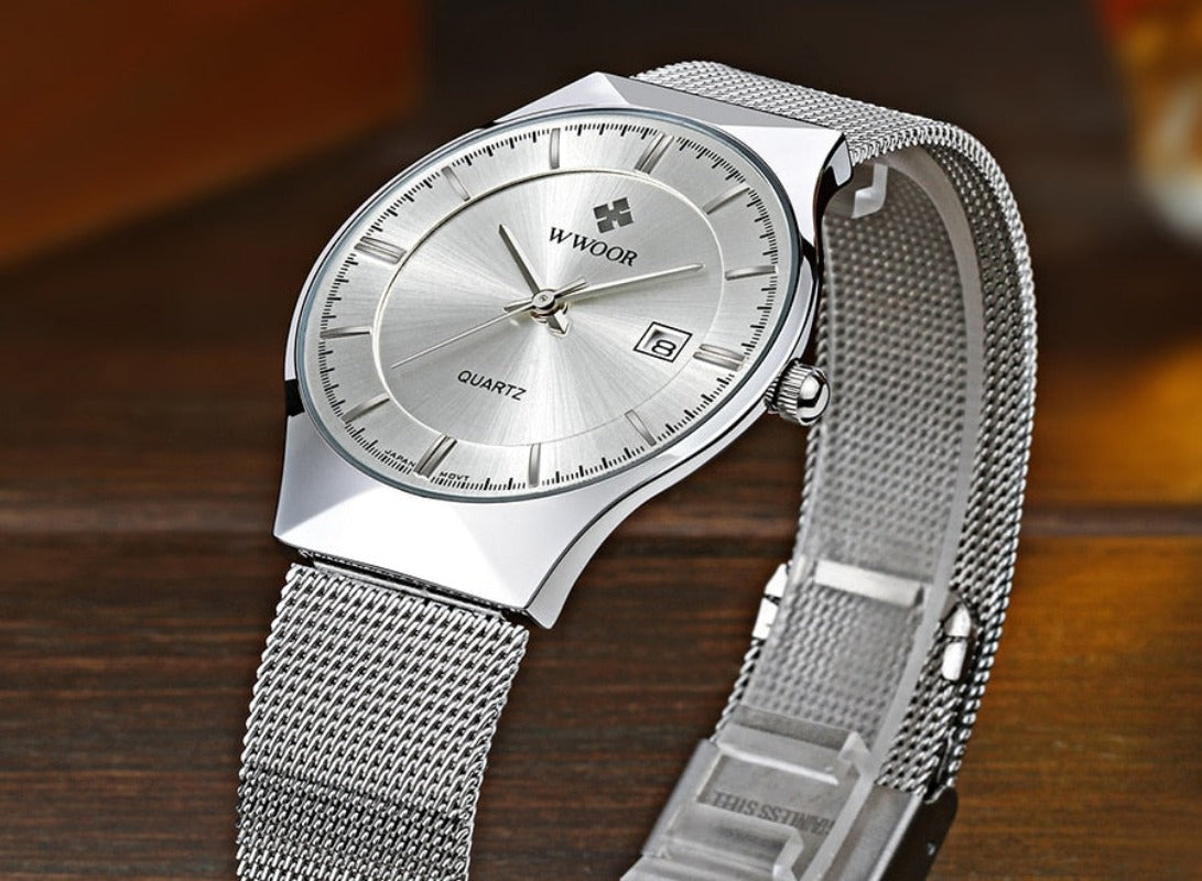 Ultra Thin Men Wristwatch Top Brand Luxury Waterproof Scratch Resistant - Samuels Jewelers