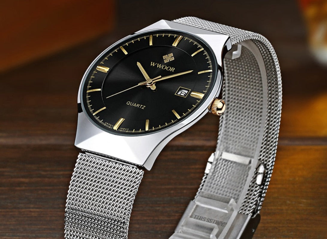 Ultra Thin Men Wristwatch Top Brand Luxury Waterproof Scratch Resistant - Samuels Jewelers