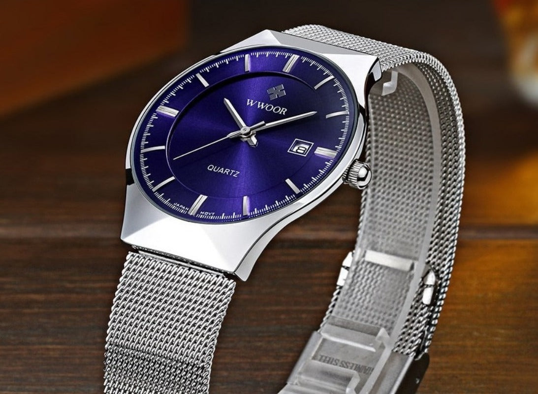 Ultra Thin Men Wristwatch Top Brand Luxury Waterproof Scratch Resistant - Samuels Jewelers