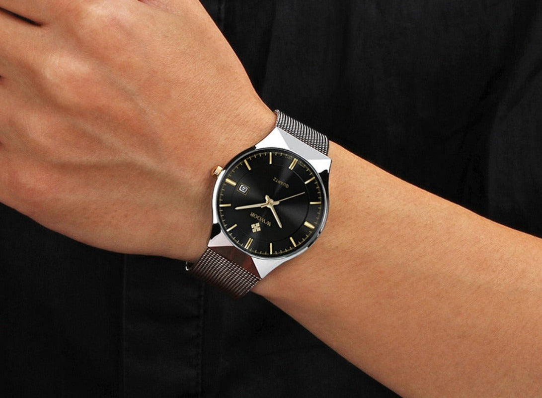 Ultra Thin Men Wristwatch Top Brand Luxury Waterproof Scratch Resistant - Samuels Jewelers
