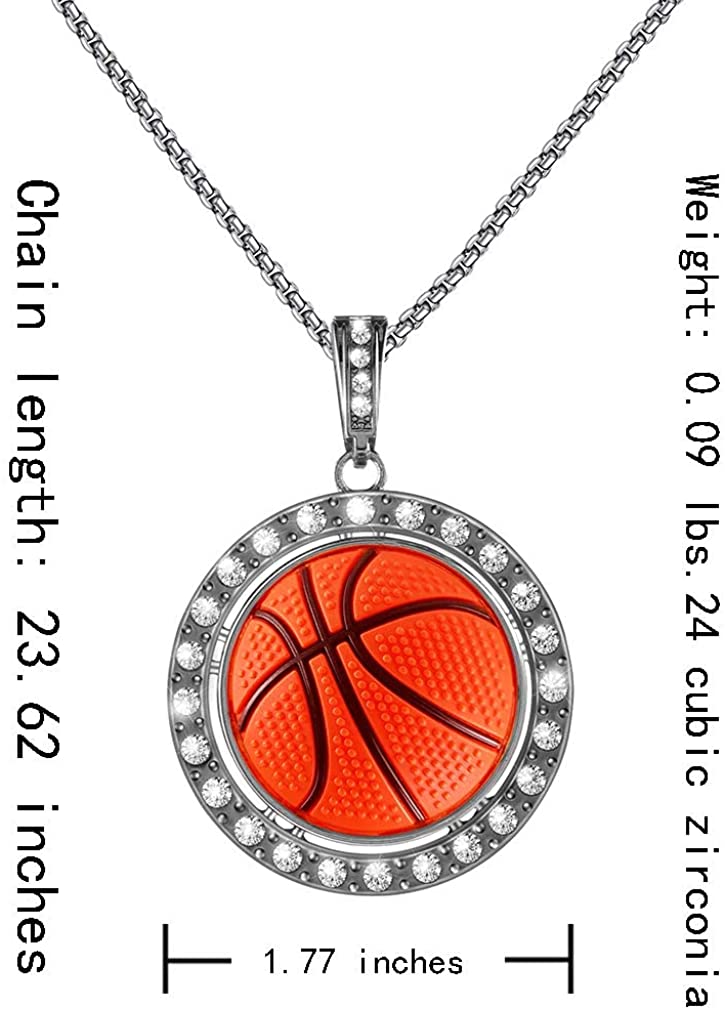 Basketball Pendant Necklace - Samuels Jewelers