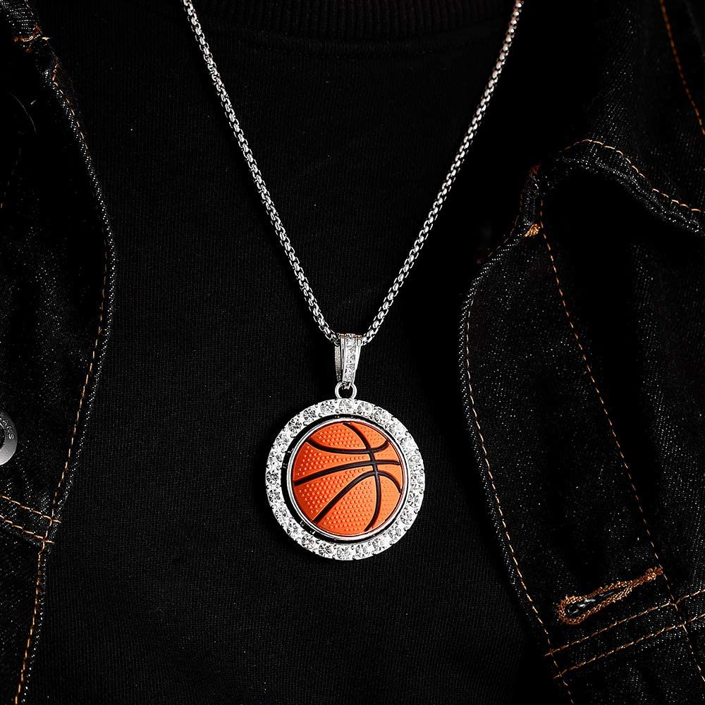 Basketball Pendant Necklace - Samuels Jewelers
