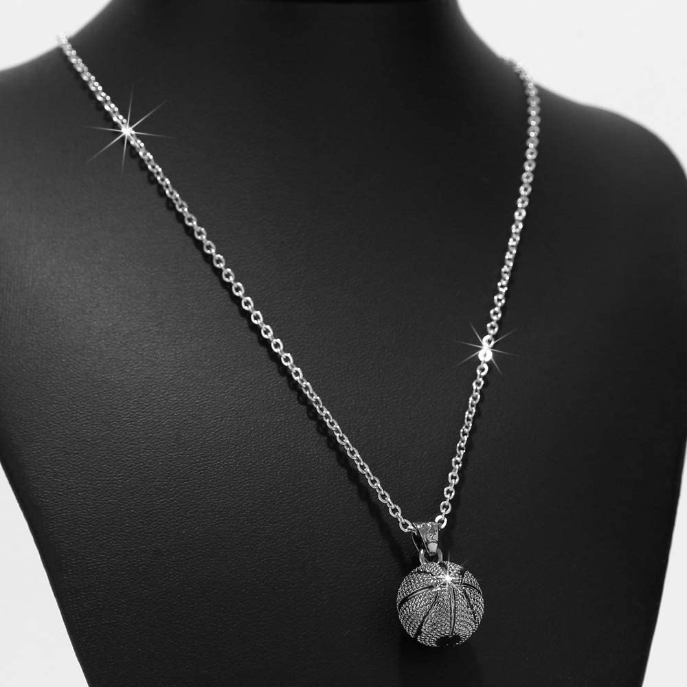 Basketball Pendant Necklace - Samuels Jewelers