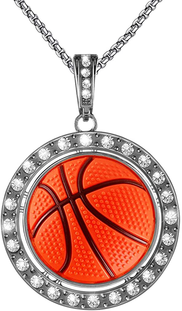 Basketball Pendant Necklace - Samuels Jewelers