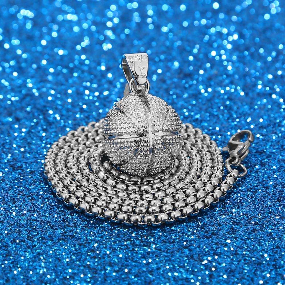 Basketball Pendant Necklace - Samuels Jewelers