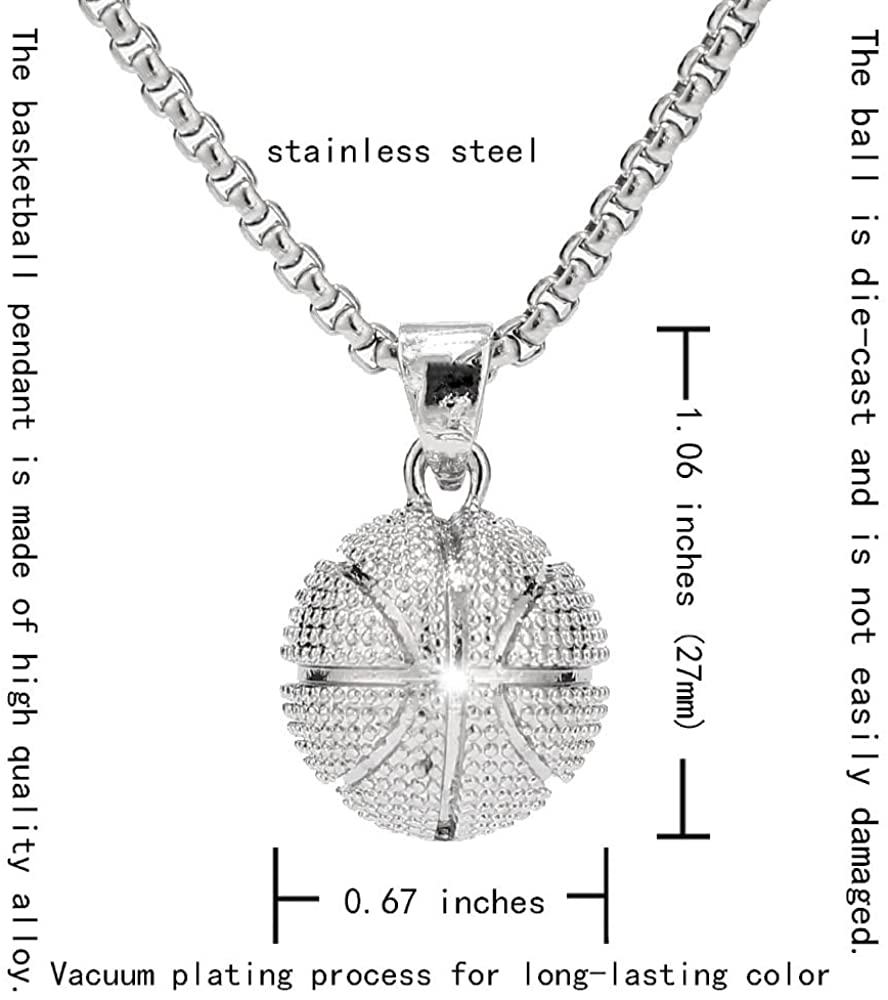 Basketball Pendant Necklace - Samuels Jewelers