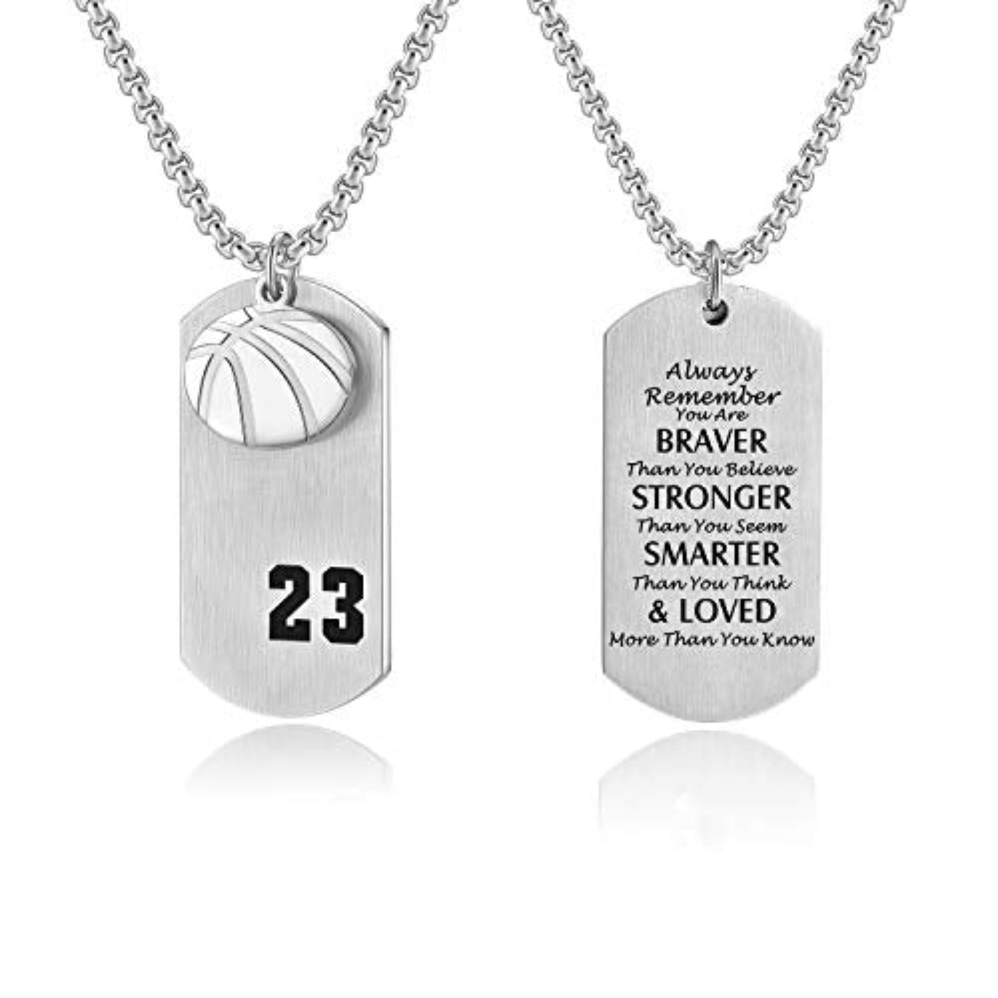 Basketball Player 23 Cross Pendant I Can Do All Things Bible Verse Necklace - Samuels Jewelers