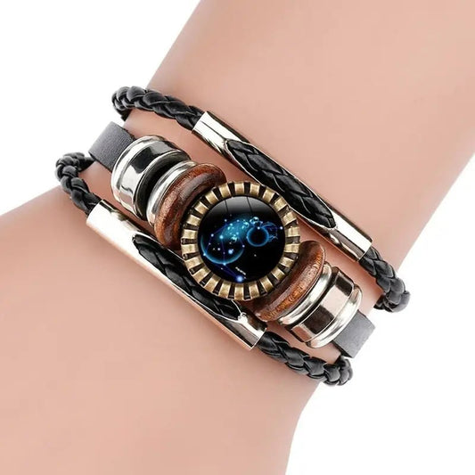 Beaded Leather And Charm Constellation Bracelet - Samuels Jewelers