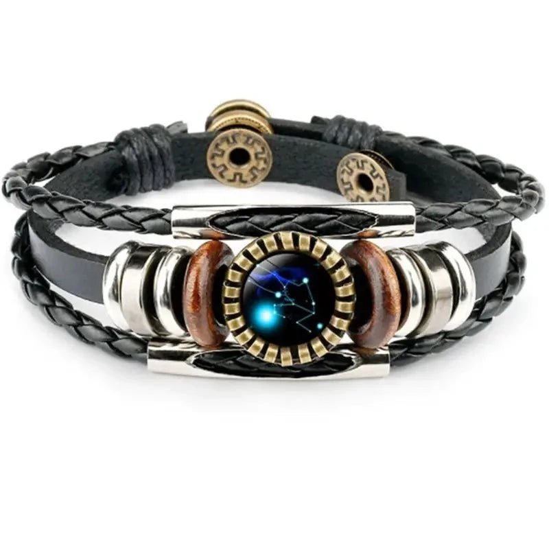 Beaded Leather And Charm Constellation Bracelet - Samuels Jewelers