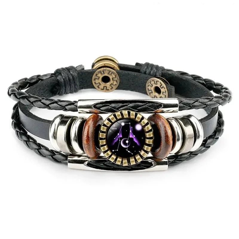 Beaded Leather And Charm Constellation Bracelet - Samuels Jewelers