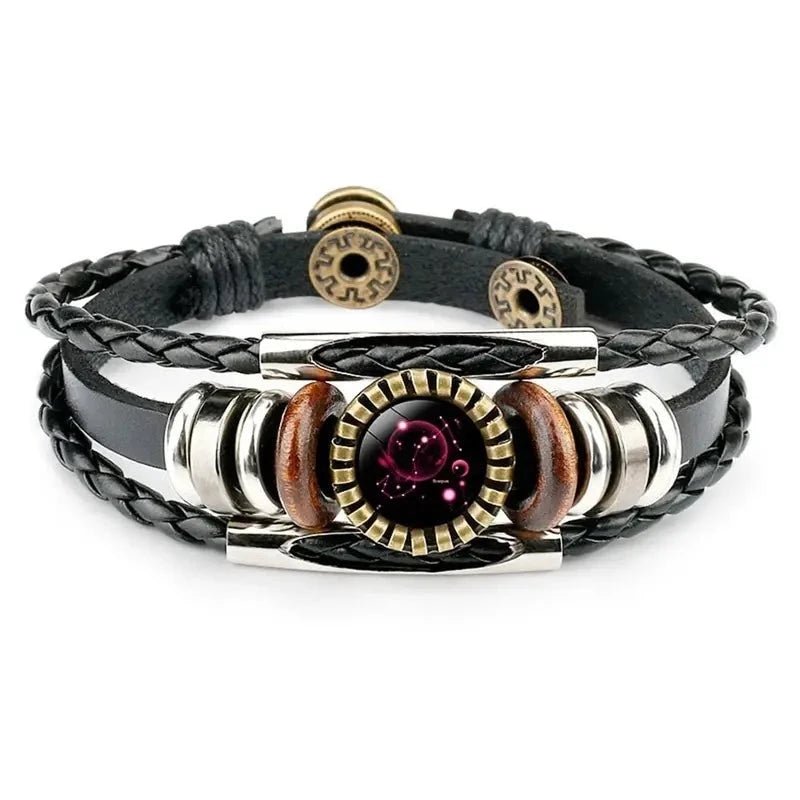 Beaded Leather And Charm Constellation Bracelet - Samuels Jewelers