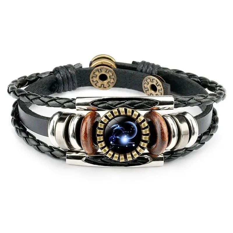 Beaded Leather And Charm Constellation Bracelet - Samuels Jewelers