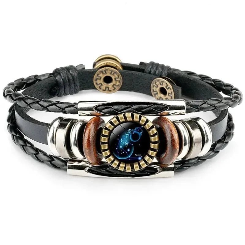 Beaded Leather And Charm Constellation Bracelet - Samuels Jewelers