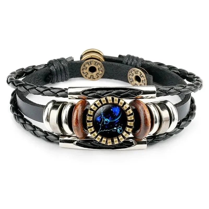 Beaded Leather And Charm Constellation Bracelet - Samuels Jewelers