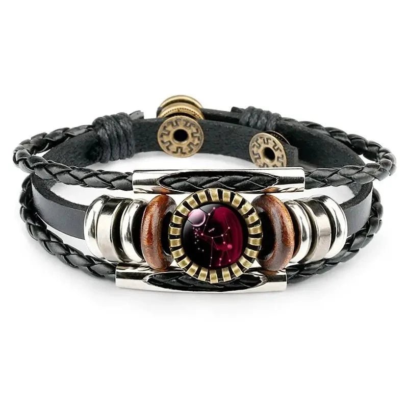 Beaded Leather And Charm Constellation Bracelet - Samuels Jewelers