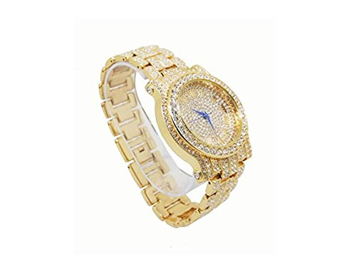 Bling - ed Out Round Luxury Watch Bracelet Cuban Set - Samuels Jewelers
