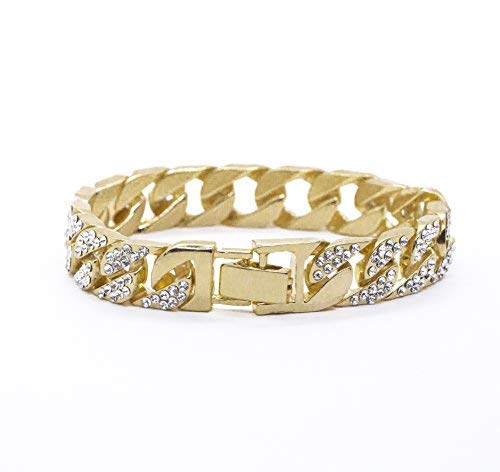 Bling - ed Out Round Luxury Watch Bracelet Cuban Set - Samuels Jewelers