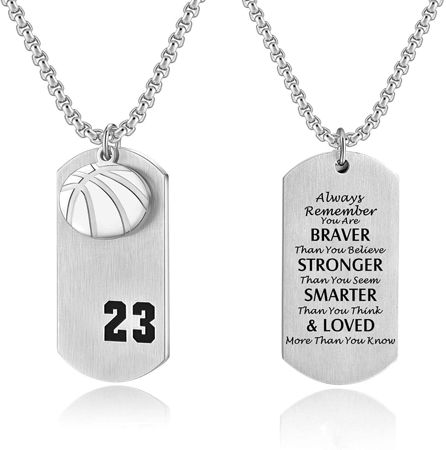 Basketball Player 23 Cross Pendant I Can Do All Things Bible Verse Necklace - Samuels Jewelers