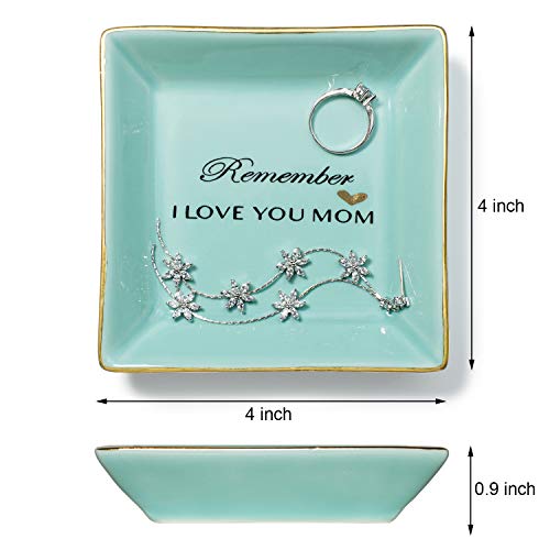 Ceramic Jewelry Dish Tray Blue Ring Dish Jewelry Organizer - Samuels Jewelers
