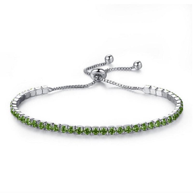 Charming Bride Crystal Bracelet Jewelry Shiny Rhinestone Chain - Samuels Jewelers