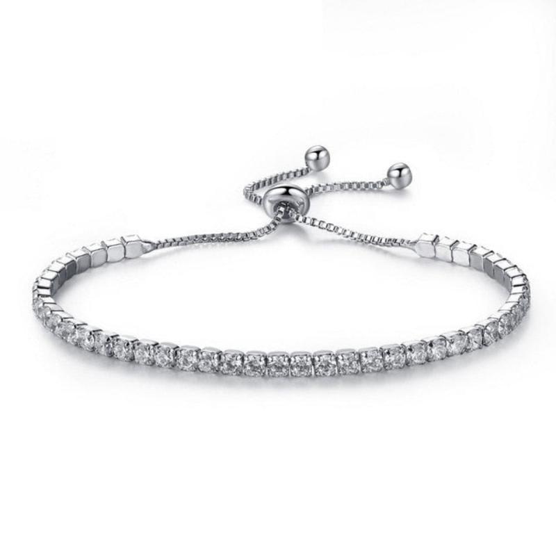 Charming Bride Crystal Bracelet Jewelry Shiny Rhinestone Chain - Samuels Jewelers