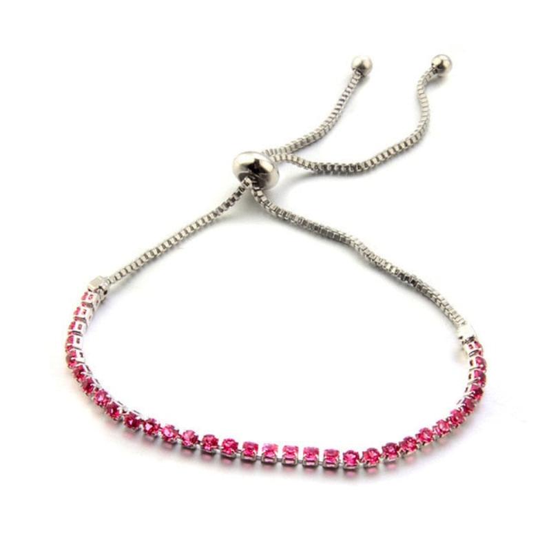 Charming Bride Crystal Bracelet Jewelry Shiny Rhinestone Chain - Samuels Jewelers