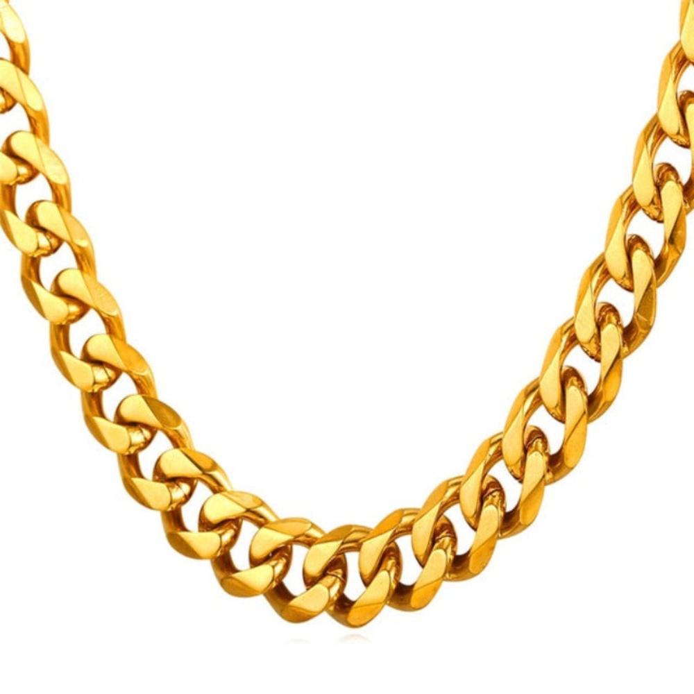 Cuban Link Gold Rapper Chain Necklace Hip Hop Jewelry - Samuels Jewelers