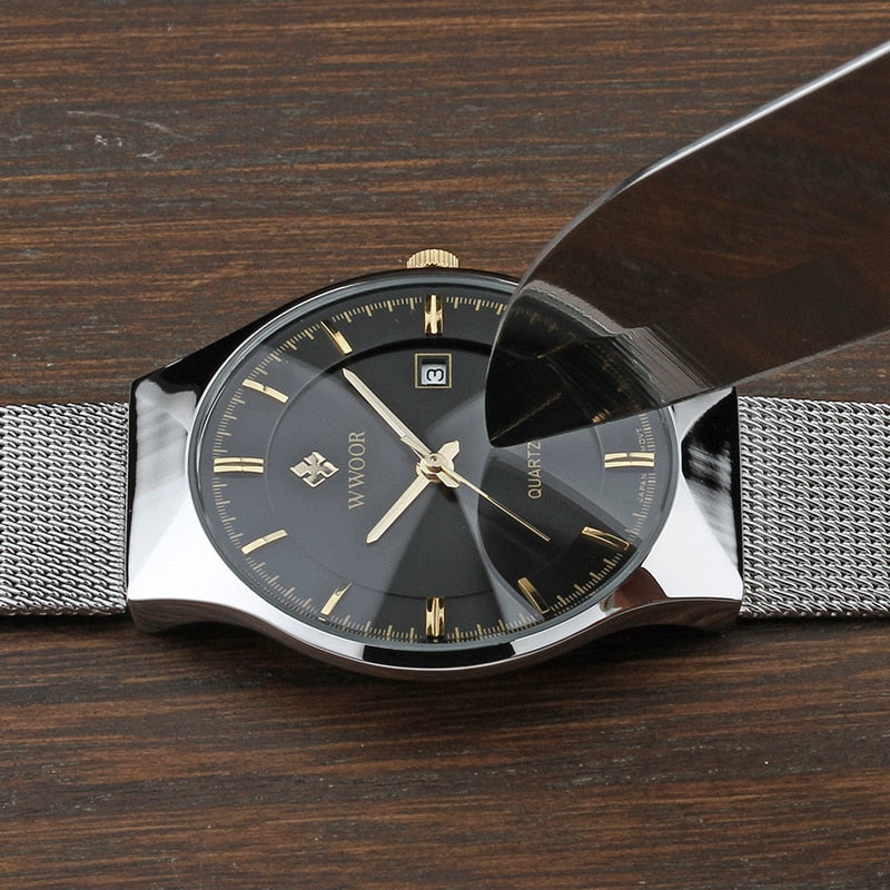 Ultra Thin Men Wristwatch Top Brand Luxury Waterproof Scratch Resistant - Samuels Jewelers
