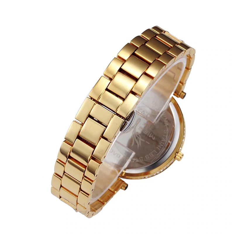 Quartz Gold Watch Crystal Diamond Leopard - Samuels Jewelers